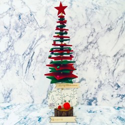 【客製化】DIY無紡布裝飾聖誕樹【3000個可印刷Logo】